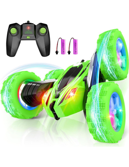 Coche Control Remoto Qumcou 4WD Verde 360 para Niños 6-12 Años Coche Control Remoto Qumcou 4WD Verde 360 para Niños 6-12 Años