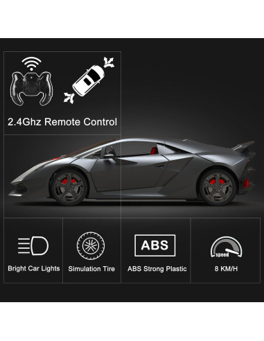Coche RC GUOKAI Lamborghini Sesto Elemento 1/24 Gris