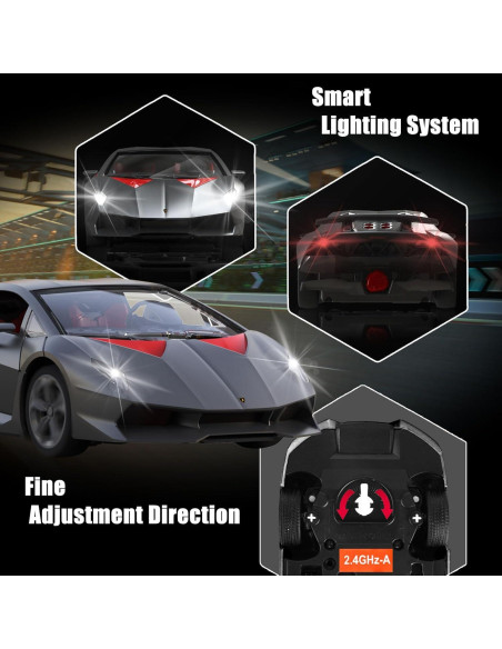 Coche RC GUOKAI Lamborghini Sesto Elemento 1/24 Gris Coche RC GUOKAI Lamborghini Sesto Elemento 1/24 Gris