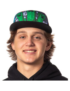Gorra Snapback Minecraft Creeper Ajustable OSFM Multicolor 2