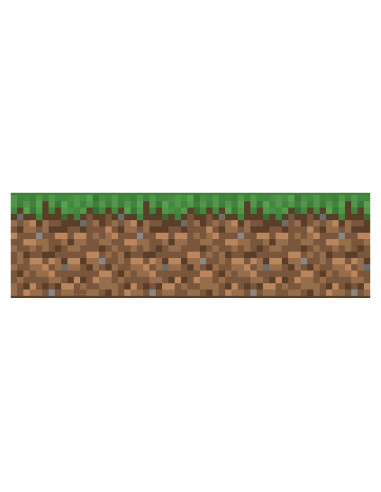 Borde de Papel Tapiz Autoadhesivo RoomMates Minecraft Verde 457cm