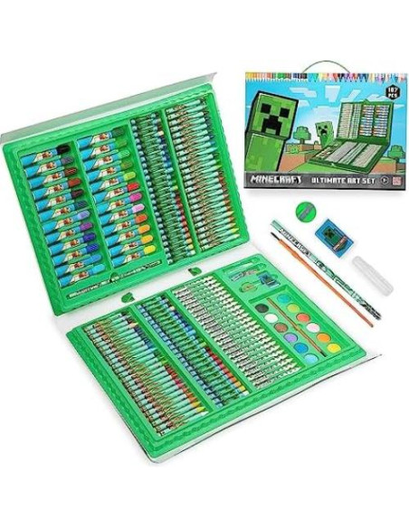 Set de Arte Minecraft para Niños - 48 Crayones y Más Set de Arte Minecraft para Niños - 48 Crayones y Más