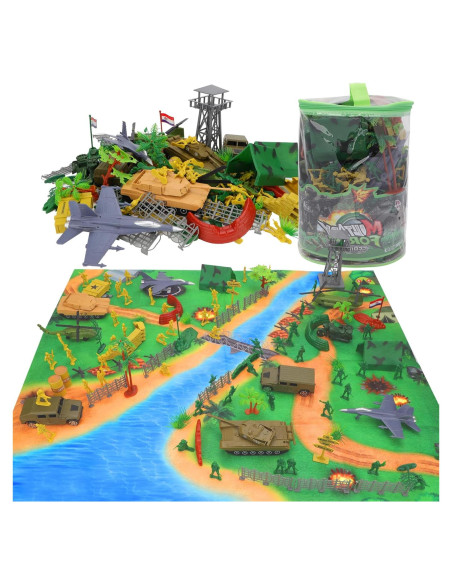 Conjunto de Soldados de Acción de 150 Pcs de deAO - Juguetes Militares para Niños 3+ Conjunto de Soldados de Acción de 150 Pcs de deAO - Juguetes Militares para Niños 3+