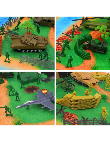 Conjunto de Soldados de Acción de 150 Pcs de deAO - Juguetes Militares para Niños 3+ Conjunto de Soldados de Acción de 150 Pcs de deAO - Juguetes Militares para Niños 3+