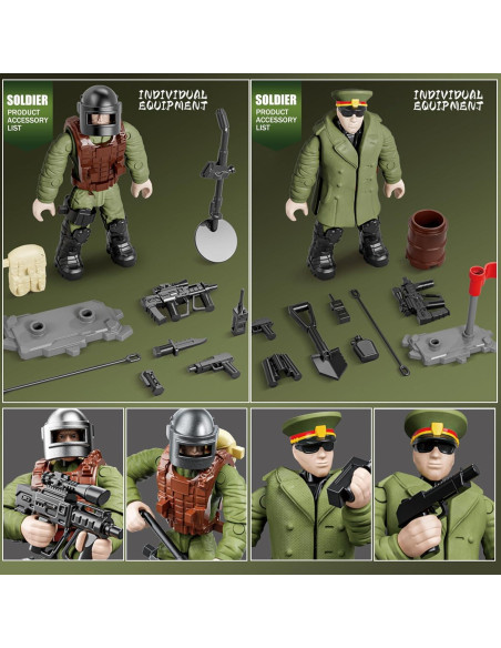 Set de 8 Figuras de Acción Militar MEIEST - Juguetes de Construcción Set de 8 Figuras de Acción Militar MEIEST - Juguetes de Construcción