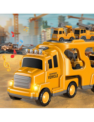 Juego 7 en 1 Camiones de Construcción Beby Buty 0.65 kg