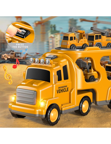Juego 7 en 1 Camiones de Construcción Beby Buty 0.65 kg Juego 7 en 1 Camiones de Construcción Beby Buty 0.65 kg