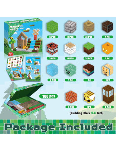 Bloques Magnéticos 100PCS Annexfun Juguetes STEM Niños 3+ 2