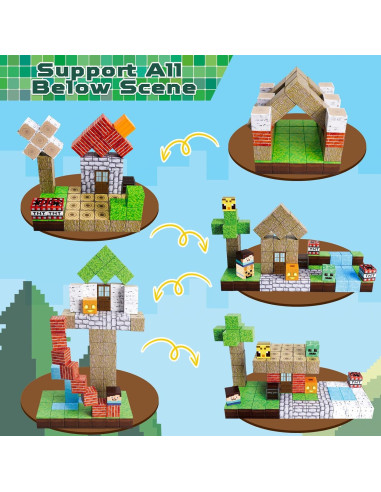 Bloques Magnéticos 100PCS Annexfun Juguetes STEM Niños 3+
