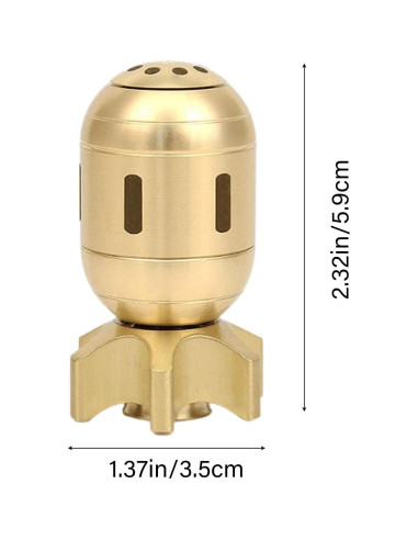 Trompo Giratorio Bomba Atómica HYGPDER de Latón 5.9 cm