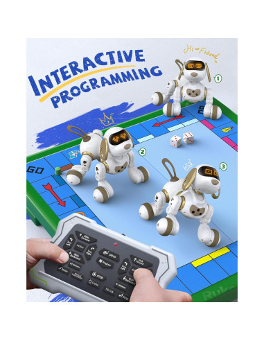 Perro Robot Interactivo Ruko 18011 con Control Remoto 25 cm