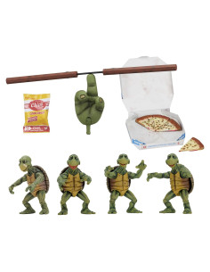 Figuras de Acción Tortugas Bebé NECA 1/4 Set 1990