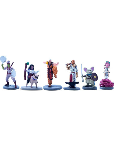 Conjunto de Miniaturas Pintadas D&D Wildspire 28mm - 6 Figuras