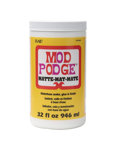Mod Podge Mate 946 ml - Pegamento y Sellador No Tóxico Mod Podge Mate 946 ml - Pegamento y Sellador No Tóxico