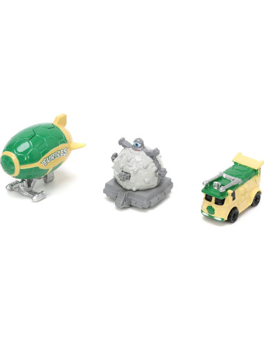 Tortugas Ninja Jada Toys Paquete de 3 Autos de Metal