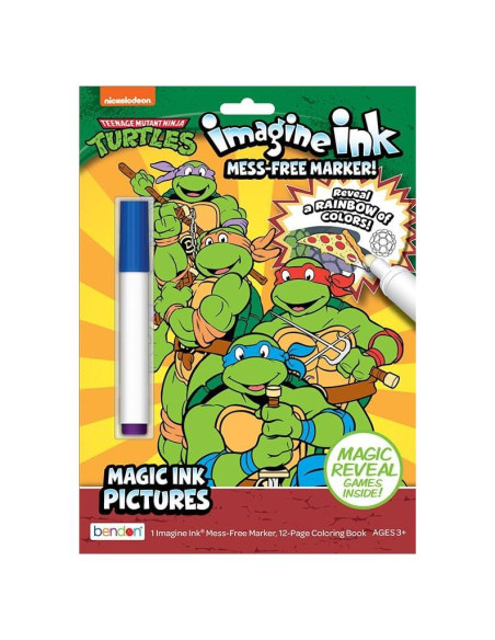 Libro para Colorear TMNT Imagine Ink Bendon 12 Páginas Libro para Colorear TMNT Imagine Ink Bendon 12 Páginas