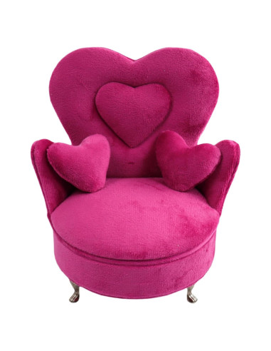 Caja de Joyería Terciopelo Rosa WZM para Muñecas