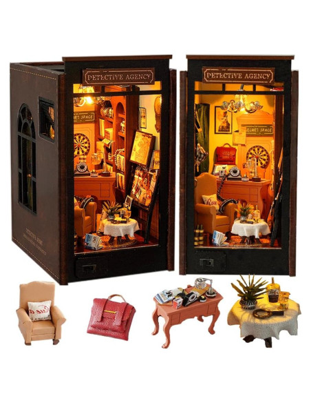 Kit de Rincón de Libros DIY Cjeuxnr con Luz LED 3D Kit de Rincón de Libros DIY Cjeuxnr con Luz LED 3D