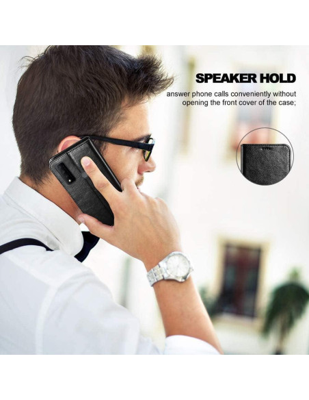 Funda de billetera TCL 30 SE con protector de pantalla Funda de billetera TCL 30 SE con protector de pantalla