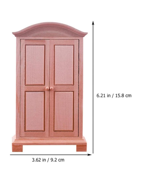 Mini Gabinete de Madera Milisten 1:12 para Casa de Muñecas Mini Gabinete de Madera Milisten 1:12 para Casa de Muñecas
