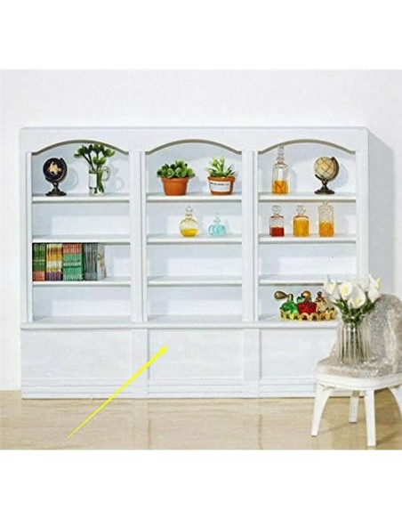 Mini Estantería de Cristal 1/12 EatingBiting para Casa de Muñecas Mini Estantería de Cristal 1/12 EatingBiting para Casa de Muñecas