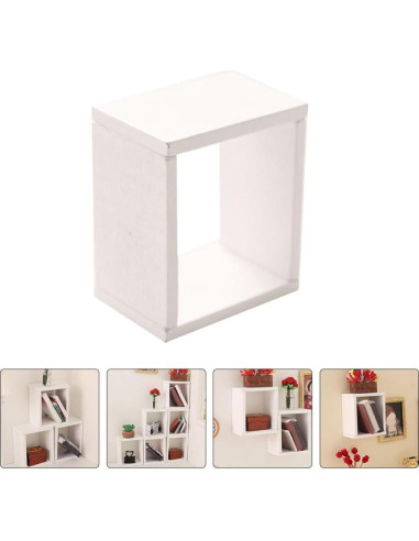 Estante de Almacenamiento Miniatura TOYANDONA 5x4.2 cm Blanco