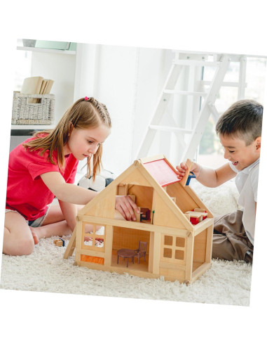 Juego de Muebles Miniatura Ipetboom 3 Mesas y Sillas
