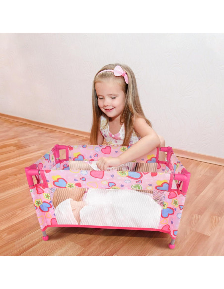 Cuna de Muñeca Chyyeerkidd Rosa 51,76x30,99x30,99 cm Cuna de Muñeca Chyyeerkidd Rosa 51,76x30,99x30,99 cm
