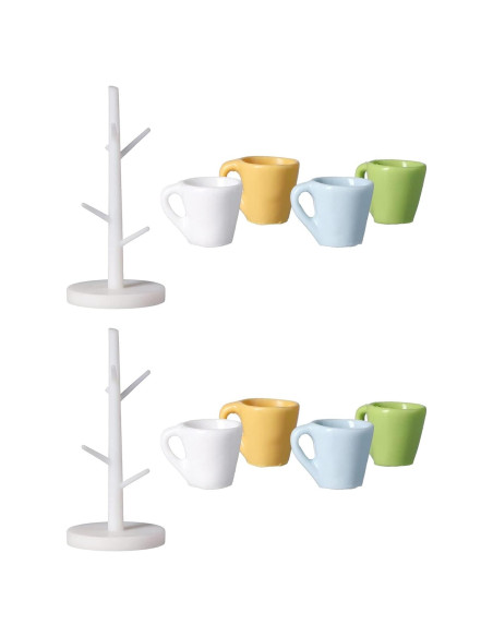 Soporte para Tazas Miniatura Zerodis - 2 Sets de Madera Soporte para Tazas Miniatura Zerodis - 2 Sets de Madera