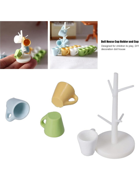 Soporte para Tazas Miniatura Zerodis - 2 Sets de Madera Soporte para Tazas Miniatura Zerodis - 2 Sets de Madera