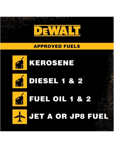 Calentador de Keroseno DeWalt DXH50K 50K BTU Portátil Calentador de Keroseno DeWalt DXH50K 50K BTU Portátil