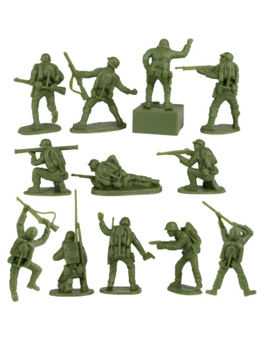 Figuras de Soldados BMC WW2 Iwo Jima - 32 Piezas