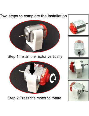 Kit de Motores de CC EUDAX 3V 24000 RPM con Accesorios
