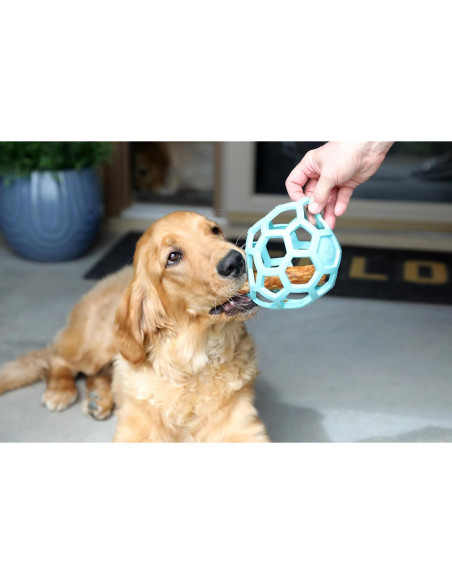 JW Pet Hol-ee Roller Juguete para Perros Grande Azul JW Pet Hol-ee Roller Juguete para Perros Grande Azul