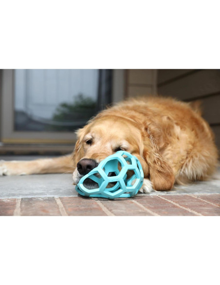 JW Pet Hol-ee Roller Juguete para Perros Grande Azul JW Pet Hol-ee Roller Juguete para Perros Grande Azul
