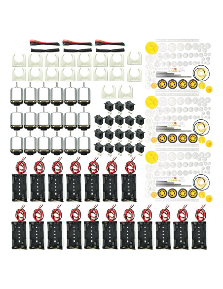Kit de Motores de CC EUDAX 18 Piezas 3V 24000RPM para Juguetes Kit de Motores de CC EUDAX 18 Piezas 3V 24000RPM para Juguetes