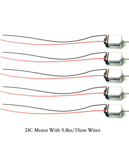 Motor Eléctrico EUDAX 15 Pcs DC 3V 24000 RPM con Soporte Motor Eléctrico EUDAX 15 Pcs DC 3V 24000 RPM con Soporte