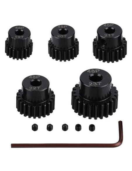 Juego de engranajes de piñón JIECHUN 48P 19T-23T para RC Juego de engranajes de piñón JIECHUN 48P 19T-23T para RC
