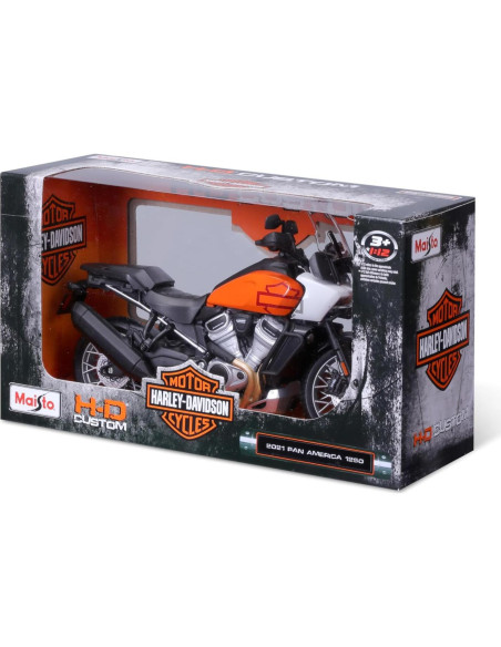 Maisto Motocicleta Harley Davidson Pan America 1:12 Detalle Maisto Motocicleta Harley Davidson Pan America 1:12 Detalle