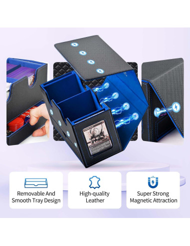 Caja de Barajas UAONO Doble para 280 Cartas y Dados