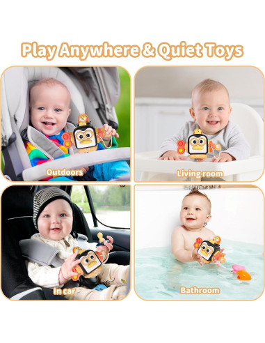 Juguete Montessori OSIMILY Cubo Sensorial 6 Paneles 1 Año