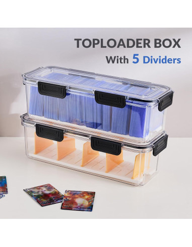 Caja de Almacenamiento DEEIF para Toploaders 2 Paquete 330 Cartas