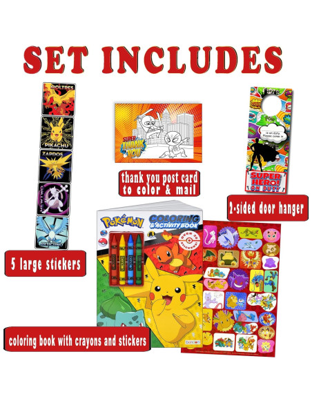 Conjunto de Stickers y Libro para Colorear Pokemon - Bendon Conjunto de Stickers y Libro para Colorear Pokemon - Bendon