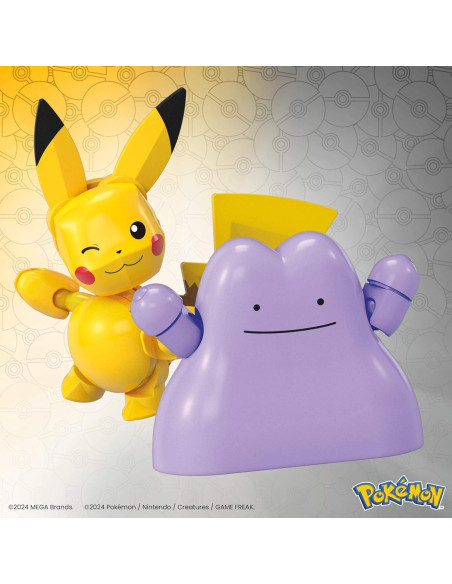 Juguete de Construcción MEGA Pokémon Pikachu y Ditto Juguete de Construcción MEGA Pokémon Pikachu y Ditto
