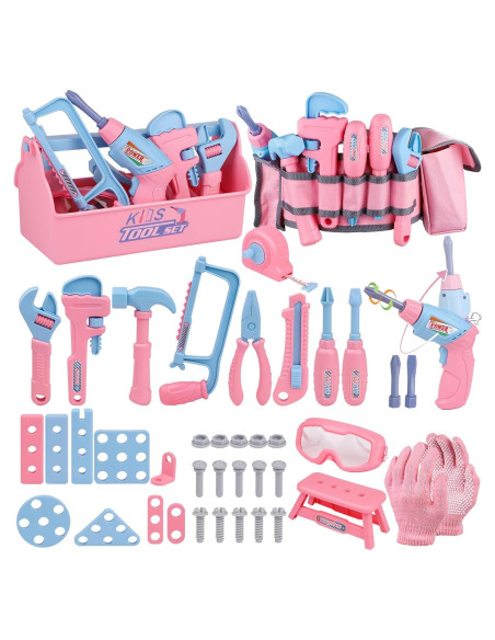 Juego de Herramientas para Niños MAGIC4U 48 Piezas con Taladro Juego de Herramientas para Niños MAGIC4U 48 Piezas con Taladro