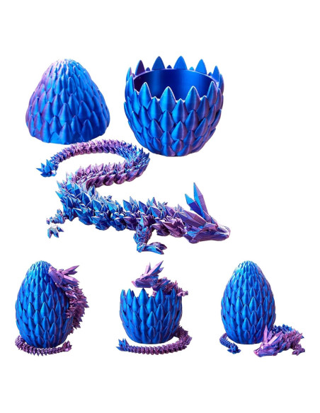 Huevo de Dragón Finndeen Juguete Sorpresa 30 cm Púrpura Huevo de Dragón Finndeen Juguete Sorpresa 30 cm Púrpura