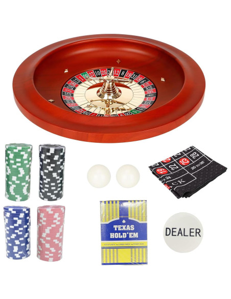 Juego de Ruleta Ygebet 28 cm con Tapete Doble Cara 120 x 58 cm Juego de Ruleta Ygebet 28 cm con Tapete Doble Cara 120 x 58 cm
