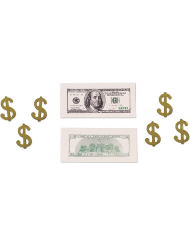 Confeti Metálico Beistle Big Bucks 14,17 g para Fiesta