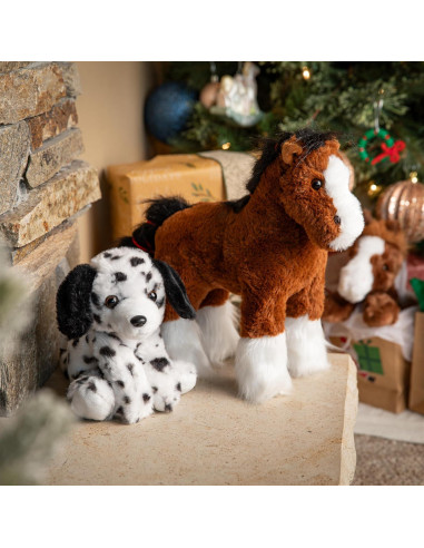 Caballo Clydesdale de Peluche The Petting Zoo 30 cm