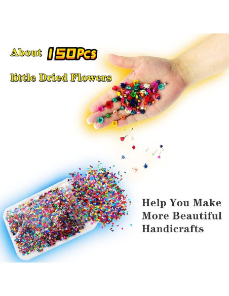 Kit de Accesorios de Resina UV CellLuck - 150 Piezas para DIY Kit de Accesorios de Resina UV CellLuck - 150 Piezas para DIY